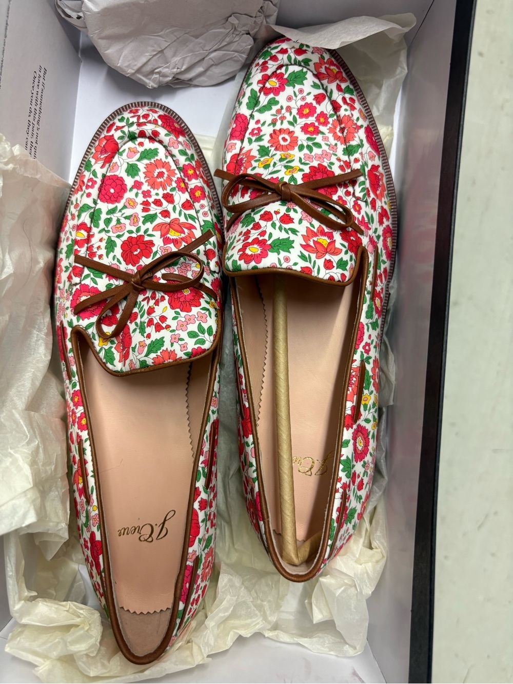 J. Crew Liberty with Leather Bow Loafer. Size 9. New.